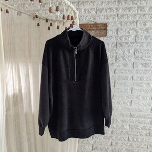 Wild Fable Charcoal Quarter Zip Sweatshirt
